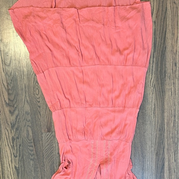 Pink Loft flutter sleeve midi dress - Picture 3 of 9